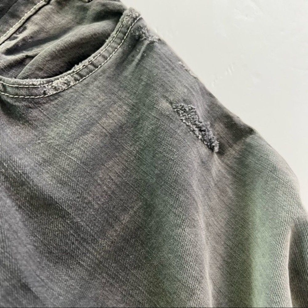 Current/Elliott The Skinny Jeans Overcast Destroy Grey Low Rise 27 - Picture 10 of 14